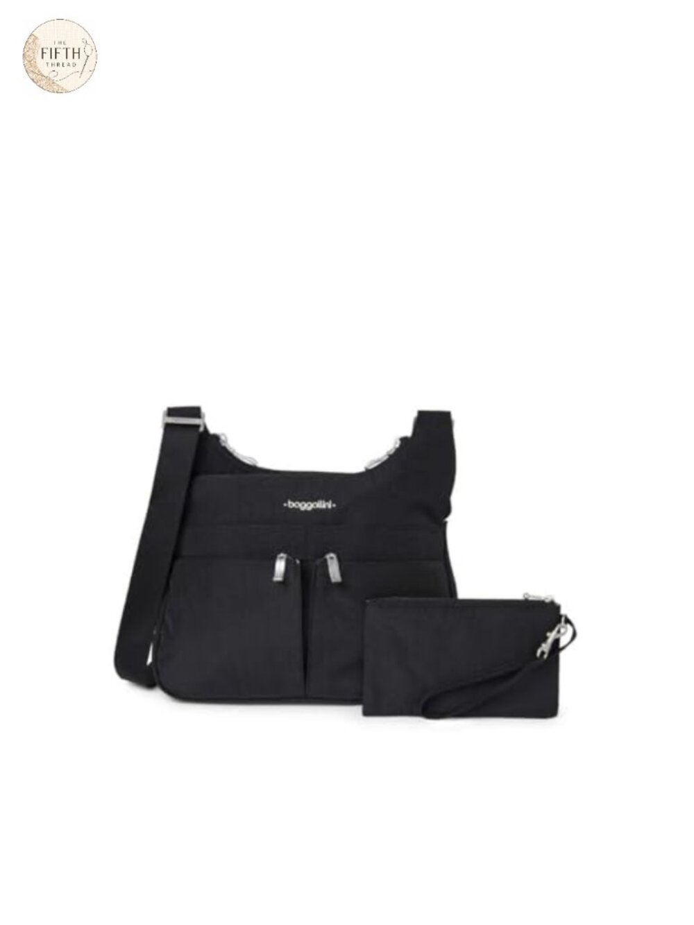 Baggallini Lightweight Water-Resistant Nylon Crossbody Travel Handbag Purse